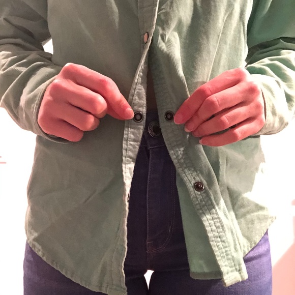 Minty corduroy for an adventure in the woods! - Picture 6 of 8